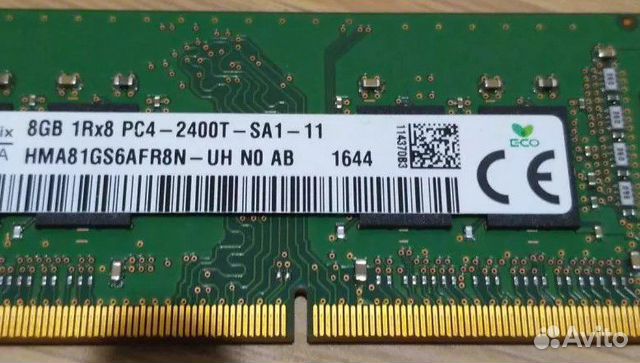 Планка памяти 8 Gb sodimm DDR4-2400