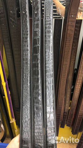 Ремень из натуральной кожи крокодила Ремень из натуральной кожи крокодила