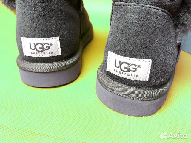 Угги UGG серый цвет уги натуральные мини mini новы Угги UGG серый цвет уги натуральные мини mini новы