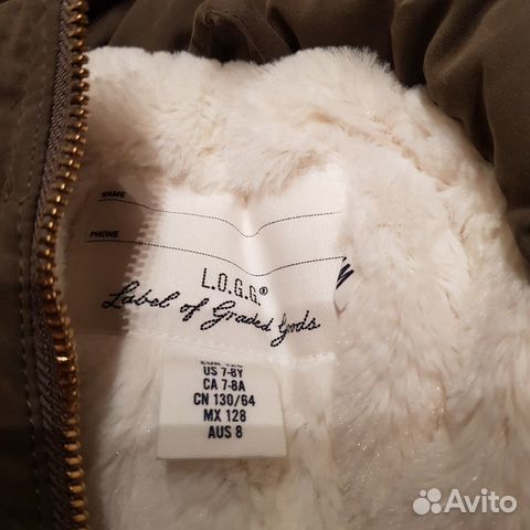 H&M парка для девочки 128 H&M парка для девочки 128