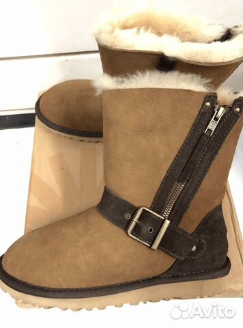UGG Australia Chestnut с ремнем и молнией рыжие