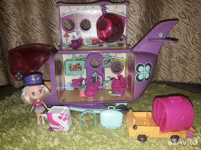Littlest Pet Shop самолёт,2 штуки Littlest Pet Shop самолёт,2 штуки