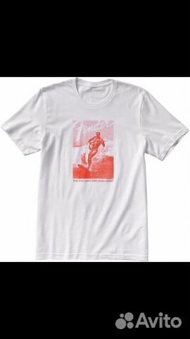 Fender Jaguar Surf T-shirt, White And Red футболка