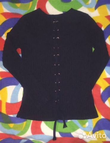 Кофточка со шнуровкой на спине, р.46