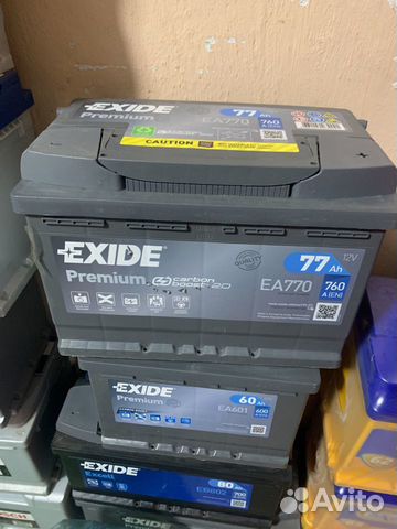 Аккумулятор exide 77ah