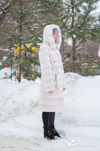 Натуральная шуба из бобрика