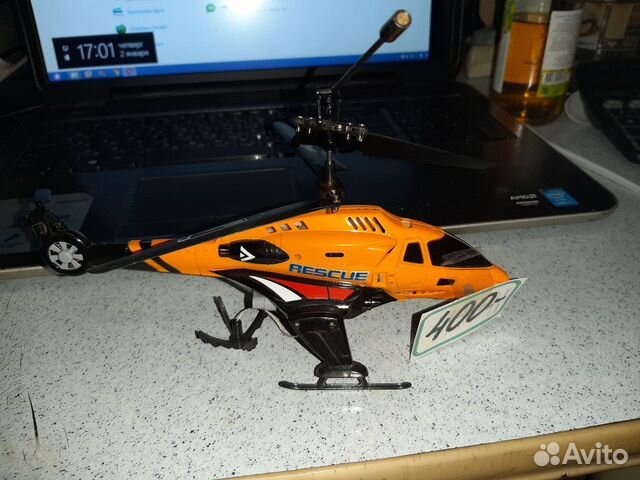 Вертолет р/у с лебедкой новый на запчасти