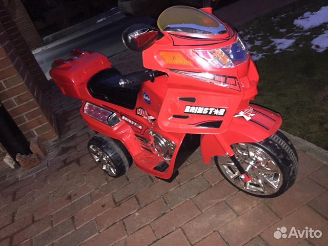 Электромобиль мотоцикл детский