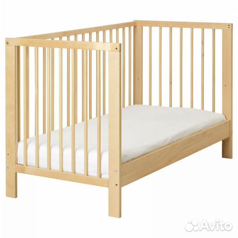 Кроватка детская с матрасом 60x120
