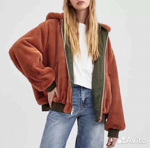 Куртка бомбер Zara двухсторонний