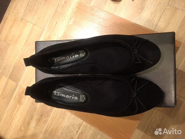 Балетки новые натуральная замша Tamaris Балетки новые натуральная замша Tamaris