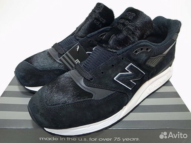 new balance 998 black pony hair