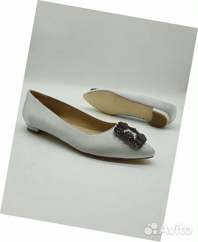 Балетки белые Manolo Blahnik Балетки белые Manolo Blahnik