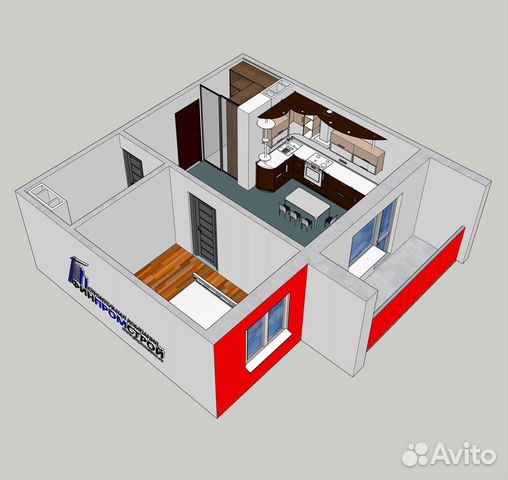2-к квартира, 40.8 м², 3/10 эт.