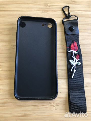 Чехол на iPhone 8 новый с ремешками и кольцом