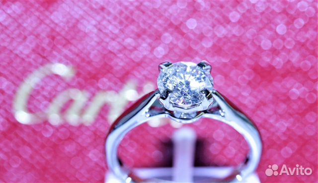 Кольцо Cartier с бриллиантом 1,01 ct Видео Кольцо Cartier с бриллиантом 1,01 ct Видео
