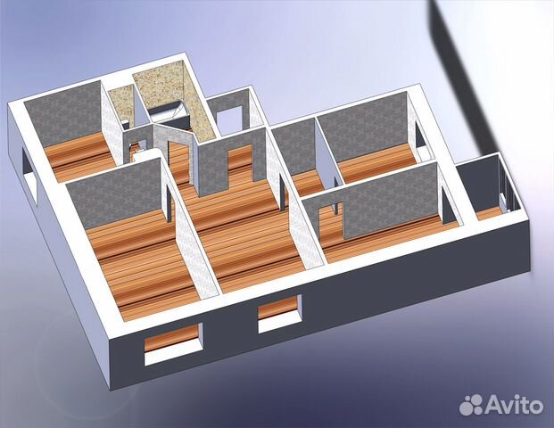 4-к квартира, 89 м², 9/9 эт. 4-к квартира, 89 м², 9/9 эт.