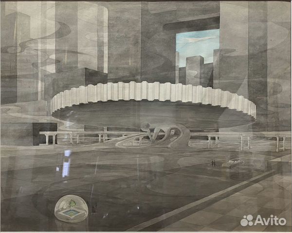 Рисунок Графика. Худ Сапач. Карандаш, акварель