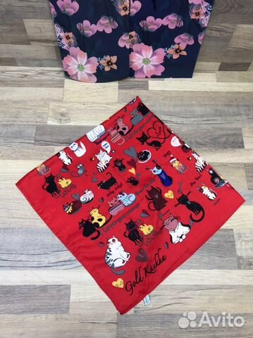 Новый женский шёлковый платок Gold Kashkha Новый женский шёлковый платок Gold Kashkha