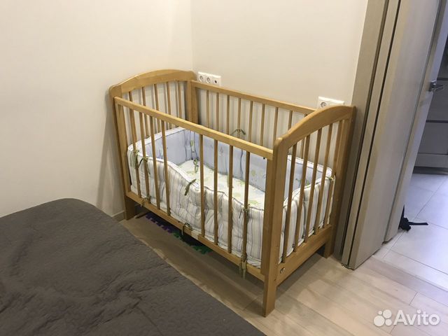 Детская кроватка 120х60 с матрасом в чехле Детская кроватка 120х60 с матрасом в чехле