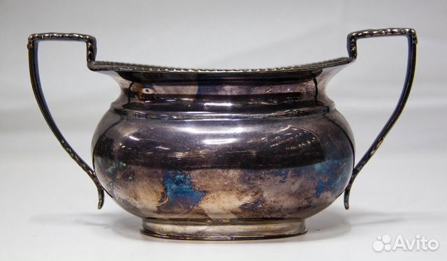 Сахарница, Англия, серебрение Сахарница, Англия, серебрение