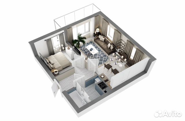 2-к квартира, 45.7 м², 9/24 эт.