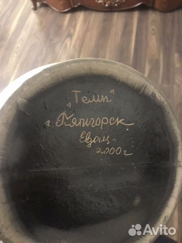 Вазы настольные, керамика, ручная работа