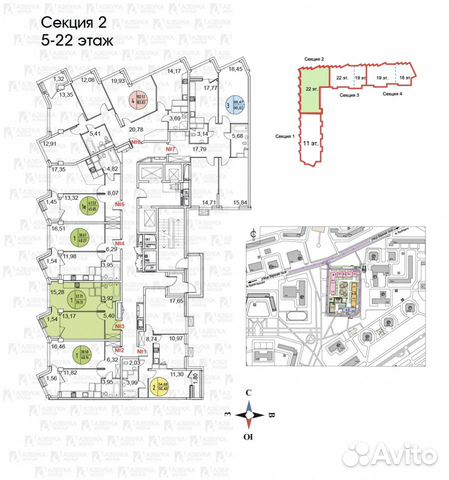 1-к квартира, 39 м², 19/22 эт. 1-к квартира, 39 м², 19/22 эт.