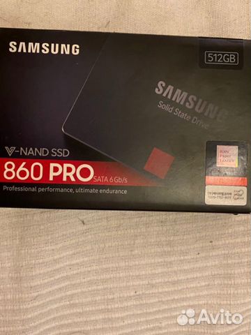 SSD жёсткий диск SAMSUNG 860 Pro 512GB SSD жёсткий диск SAMSUNG 860 Pro 512GB