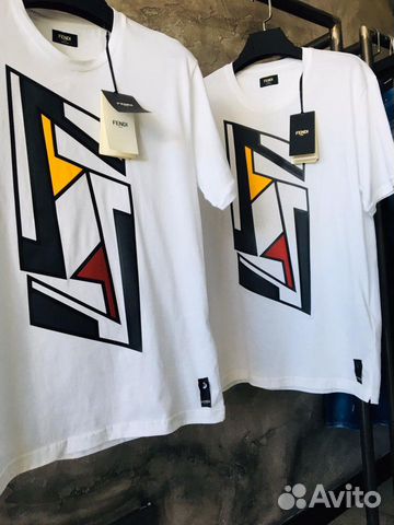 Fendi футболка с логотипом FF Fendi футболка с логотипом FF