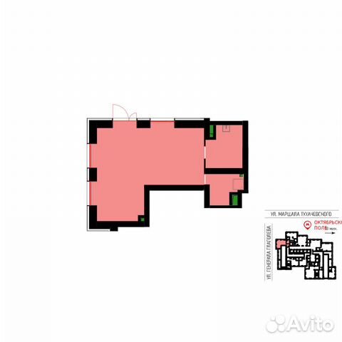 Сдам помещение свободного назначения, 51.3 м²
