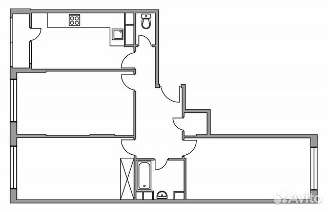 3-к квартира, 81.1 м², 5/10 эт. 3-к квартира, 81.1 м², 5/10 эт.