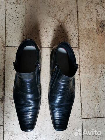 Туфли кожаные утеплённые