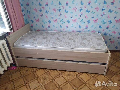 Детская выдвижная кровать (на 2-ух детей)
