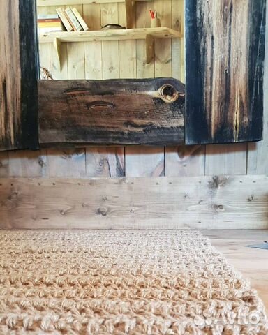 Ковер ручной работы из джута, вязаный ковер Ковер ручной работы из джута, вязаный ковер