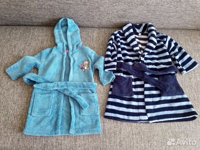 Халатики детские плюшевые