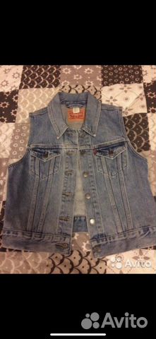 Джинсовая жилетка, джинсовую Levi’s оригинал Джинсовая жилетка, джинсовую Levi’s оригинал