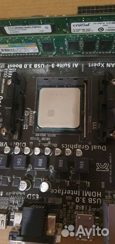 Материнская плата Asus abbxm-A, процессор А8 8650