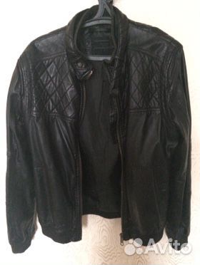 Bershka Мужская Кожаная Куртка Bershka Мужская Кожаная Куртка