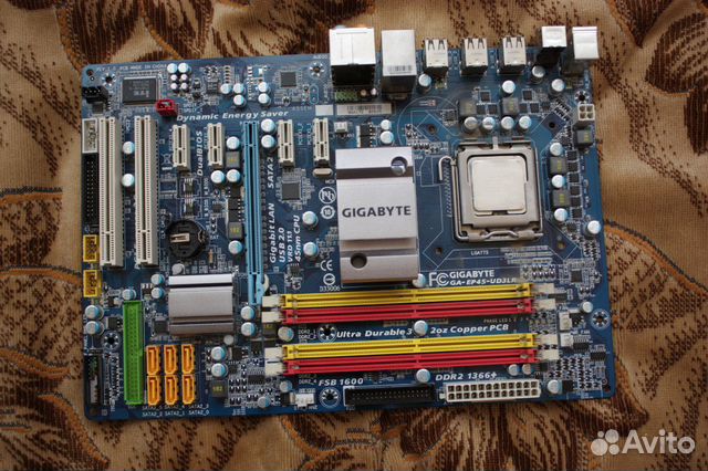 Материнская плата и процессор 775
