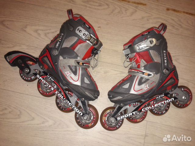 Ролики детские раздвижные, р.33-36