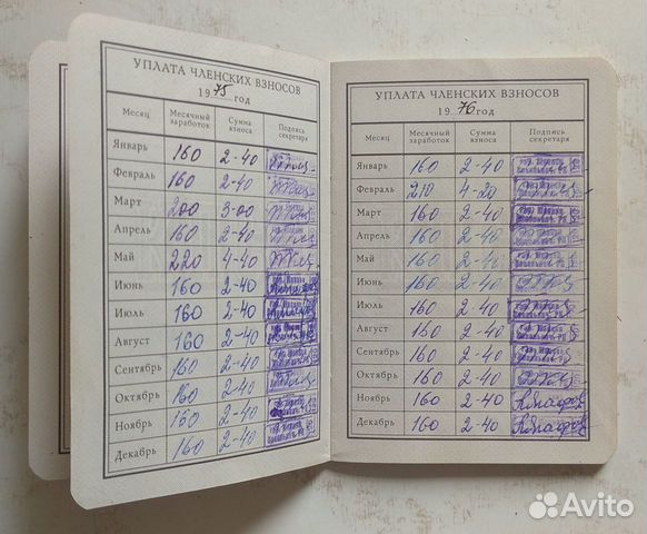 Партийный билет СССР Партийный билет СССР