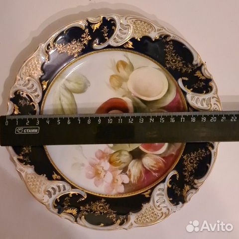 Блюдо фарфоровое, натюрморт, германия Блюдо фарфоровое, натюрморт, германия
