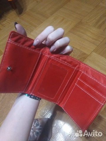 Кошелек аниме красный новый