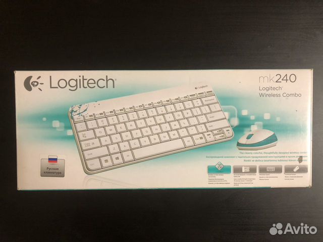 Беспроводная клавиатура + мышь Logitech MK240