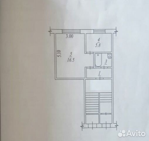 1-к квартира, 28.9 м², 1/5 эт. 1-к квартира, 28.9 м², 1/5 эт.