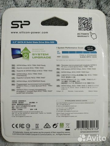 Silicon power s55 60gb (В упаковке)