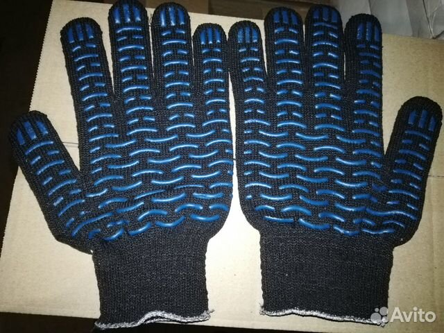 Перчатки х/б с пвх