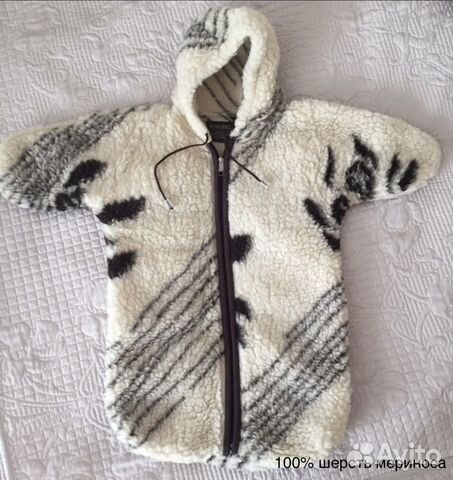 Меховой конверт из шерсти мериноса