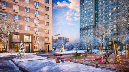 Квартира-студия, 47.3 м², 6/22 эт.